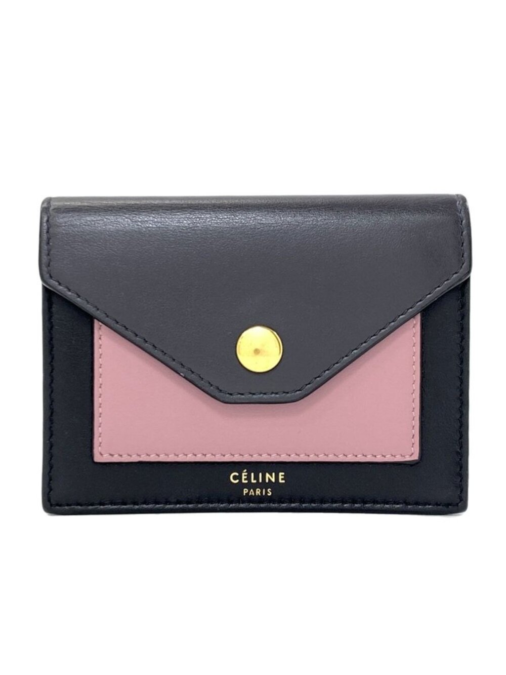 Celine Trifold Dead Card Case Leather